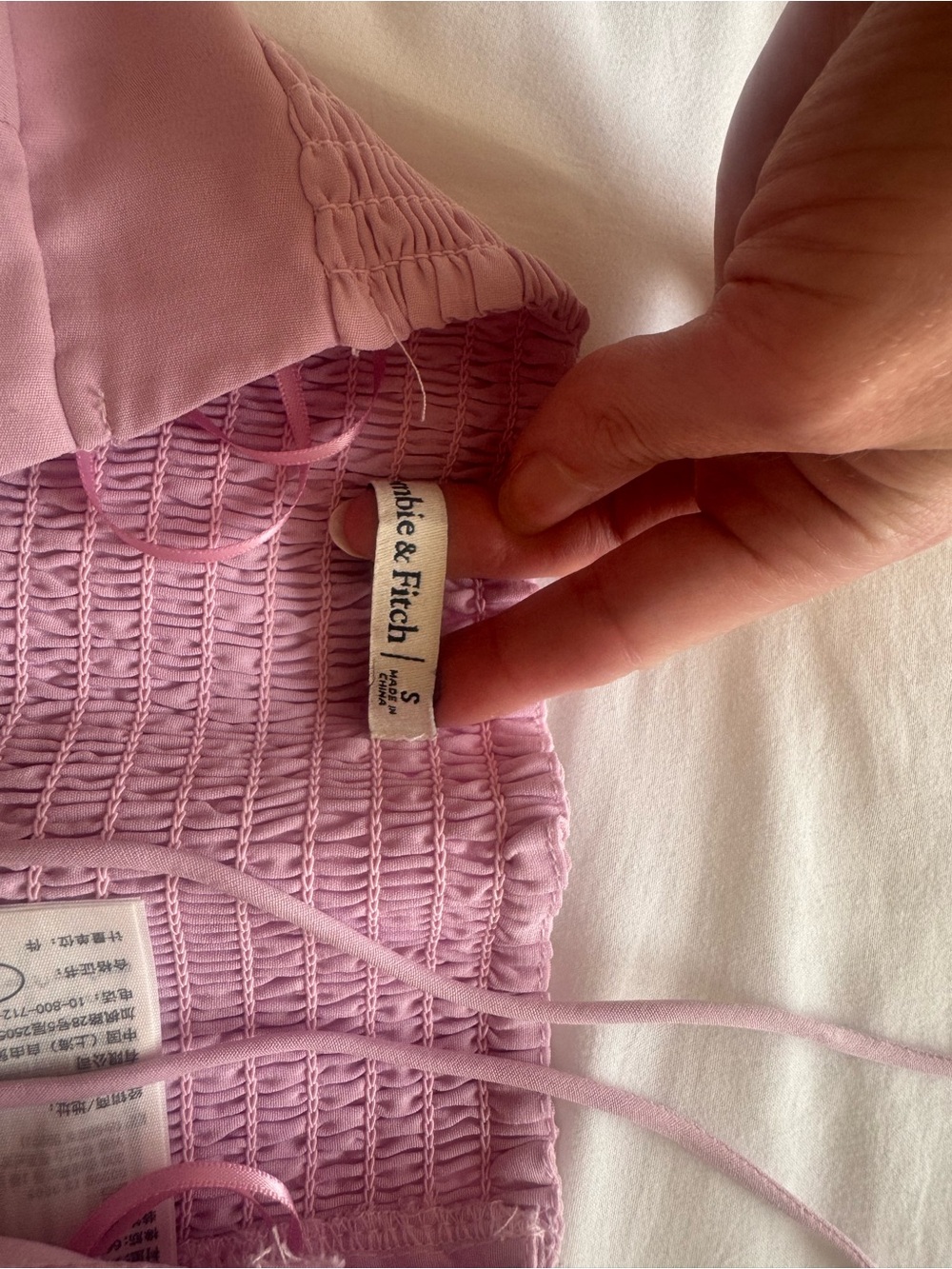 Abercrombie & Fitch Pink Halter Crop Top - Picture 7 of 8